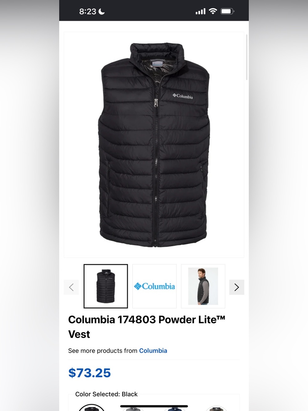 Columbia Men’s Large Powder Lite™ Vest - Picture 8 of 8